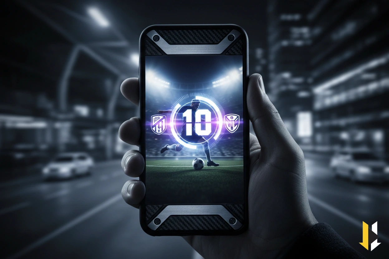 Guthabenanzeige für Sportwetten auf einem Smartphone