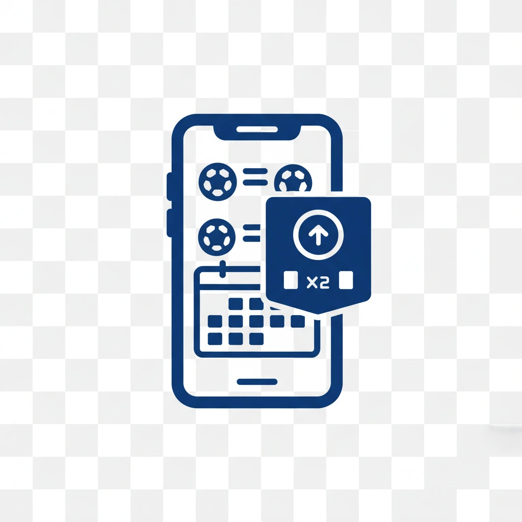 Smartphone mit Anzeige eines Willkommensbonus für Sportwetten